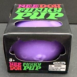 New! Schylling NeeDoh Funky Pup Fidget Toy ~ Purple~Quick Shipping!